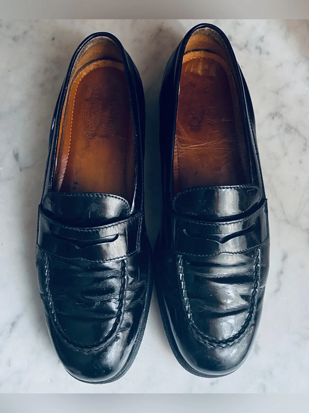 Size 38 (US 8) TOD’S Black Patent Leather Loafers